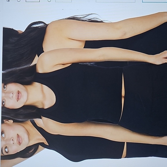 NWT 90 Degree by Reflex 3 pack Seamless Crop Tops. Satellite, White & Black XL - Picture 8 of 13